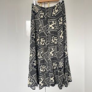 Dalmys 100% Rayon vintage maxi skirt